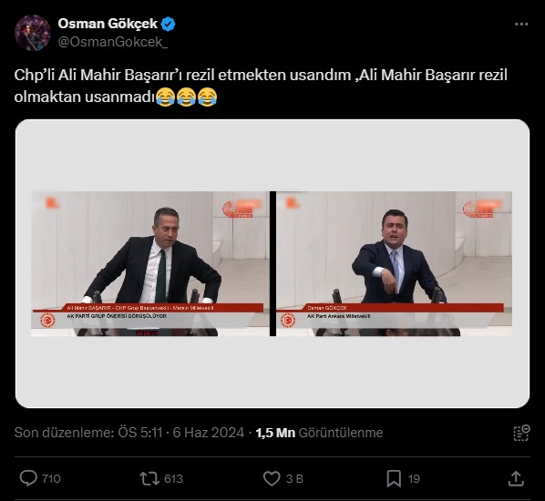 Osman Gökçek'ten Ali Mahir Başarır'a videolu gönderme!